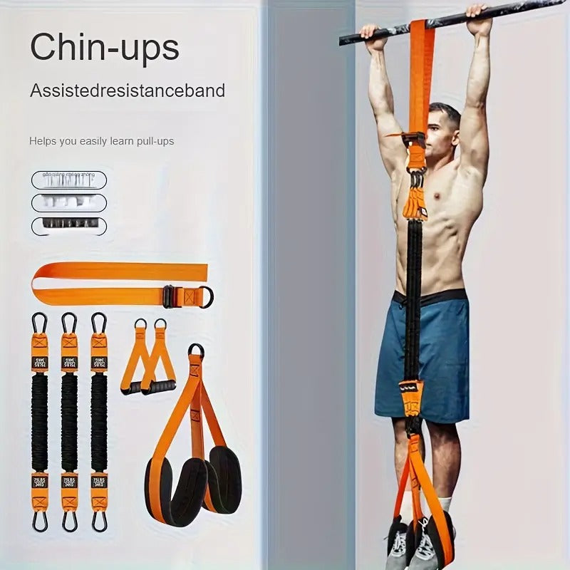 Adjustable Pull-Up Assist Belt with Resistance Bands Accessories > Resistance Bands - Tophatter Daily Deals