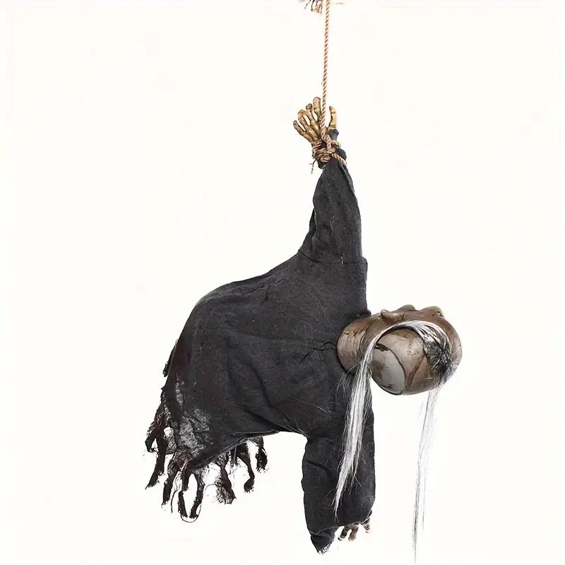 Halloween Hanging Skull Decoration LED with Sound Halloween - Tophatter Daily Deals