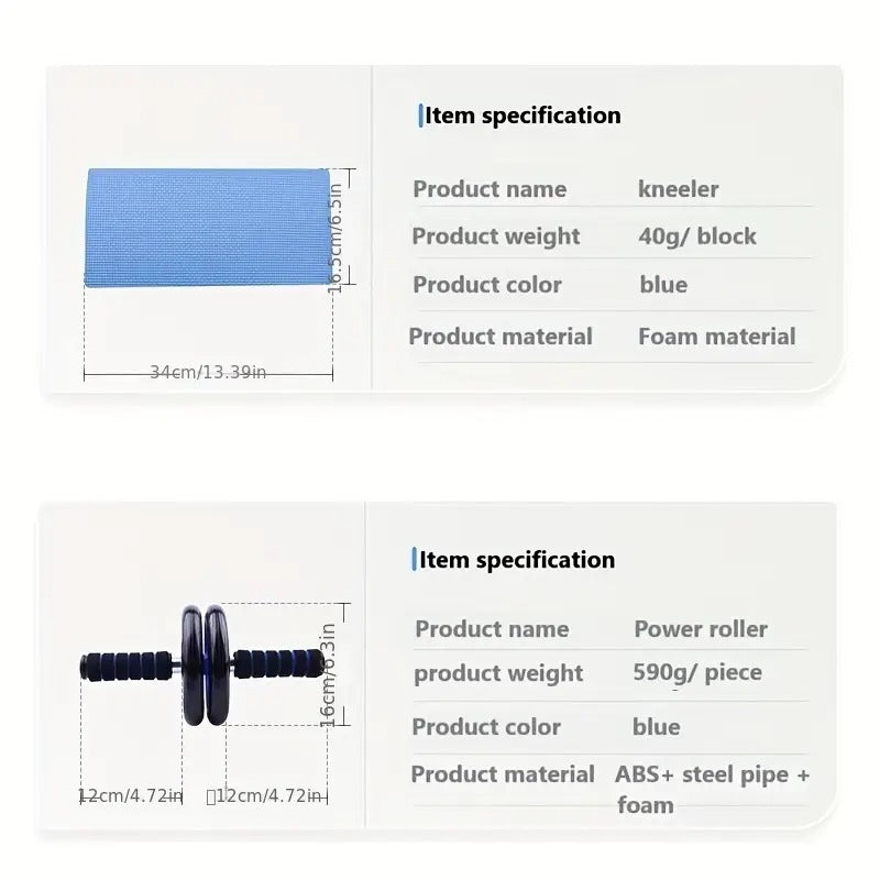 Abdominal Fitness Wheel Set Home Training (12pcs) Fitness, Health and Wellbeing > Gym Equipment - Tophatter Daily Deals
