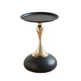 Round Side Table for Living Spaces (Black) End Tables - Tophatter Daily Deals