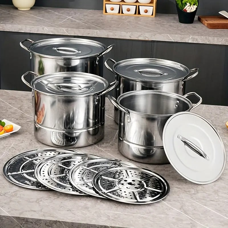 Camping Pot Set with Kettle Camp Cooking - Tophatter Daily Deals
