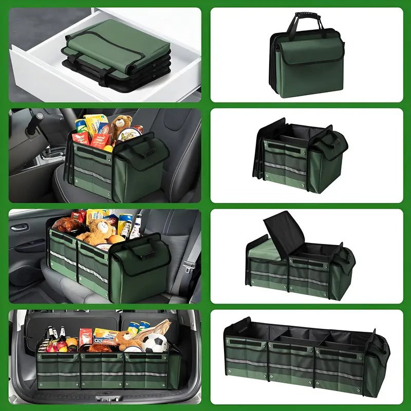 Car Storage Bag Foldable Trunk Organizer with Ice Pack - Tophatter Daily Deals
