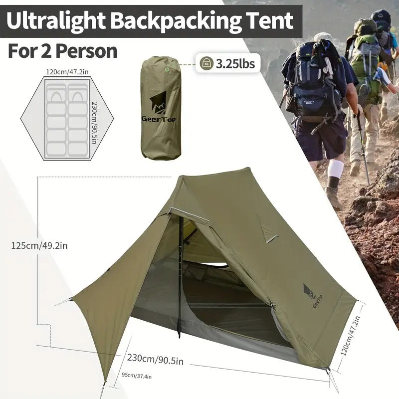 2-Person Backpacking Tent with Footprint Camping & Hiking > Tents & Camp Furniture - Tophatter Daily Deals