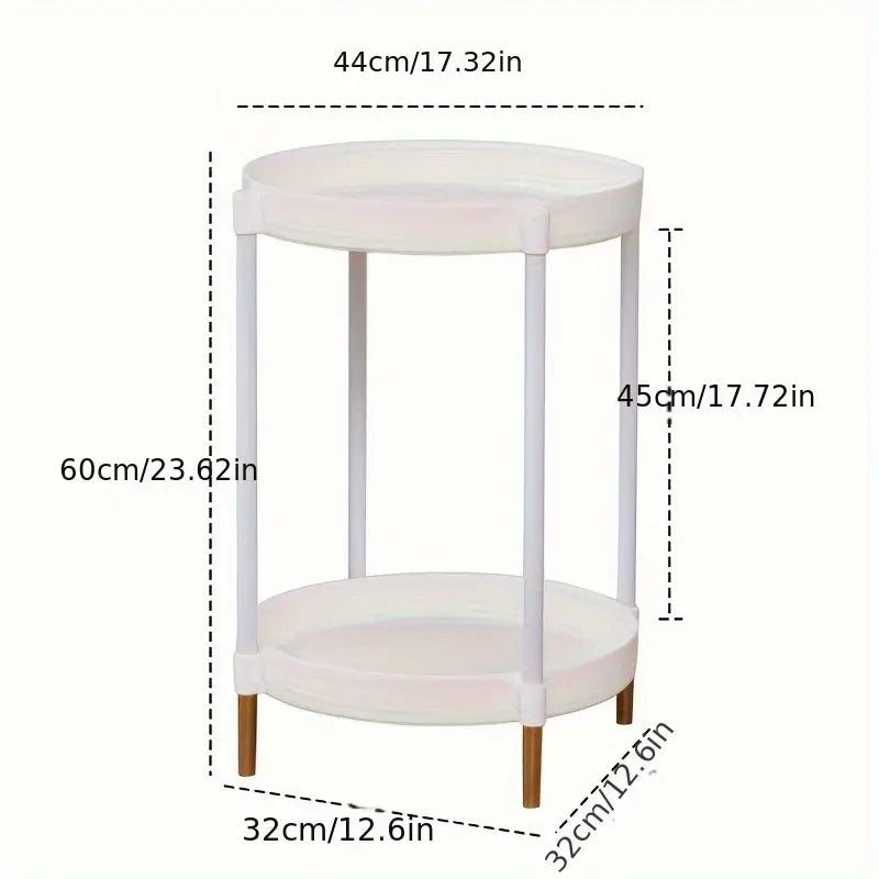Small Round Metal Nightstand Table End & Side Tables - Tophatter Daily Deals