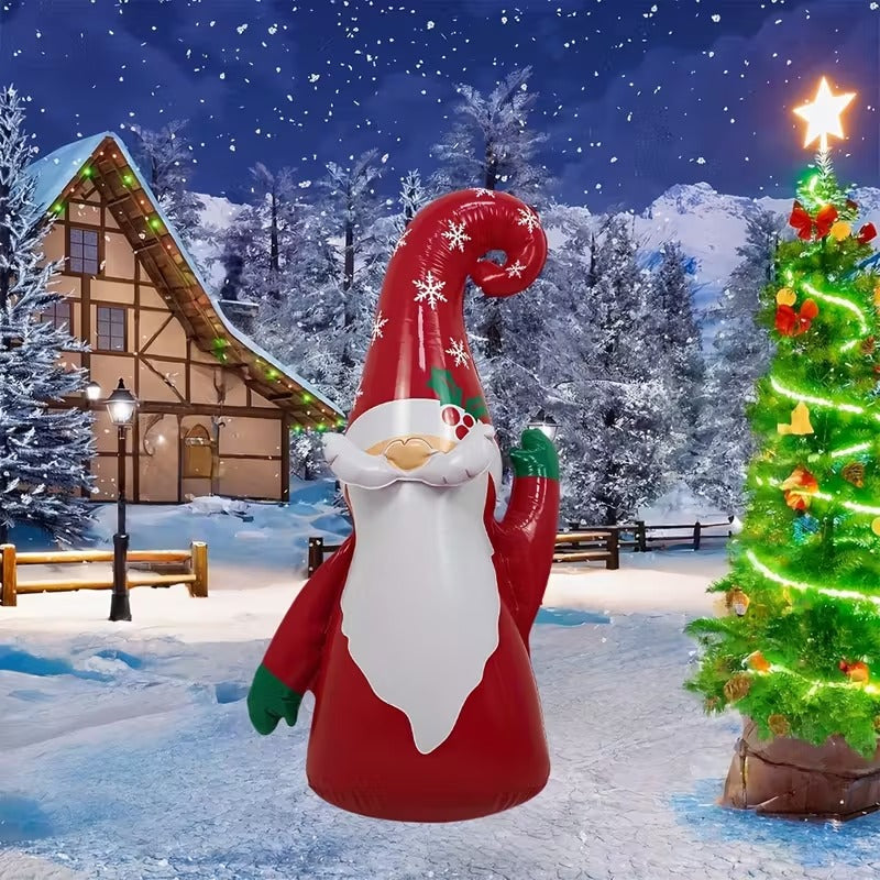 Inflatable Christmas Gnome Garden Decoration Christmas - Tophatter Daily Deals