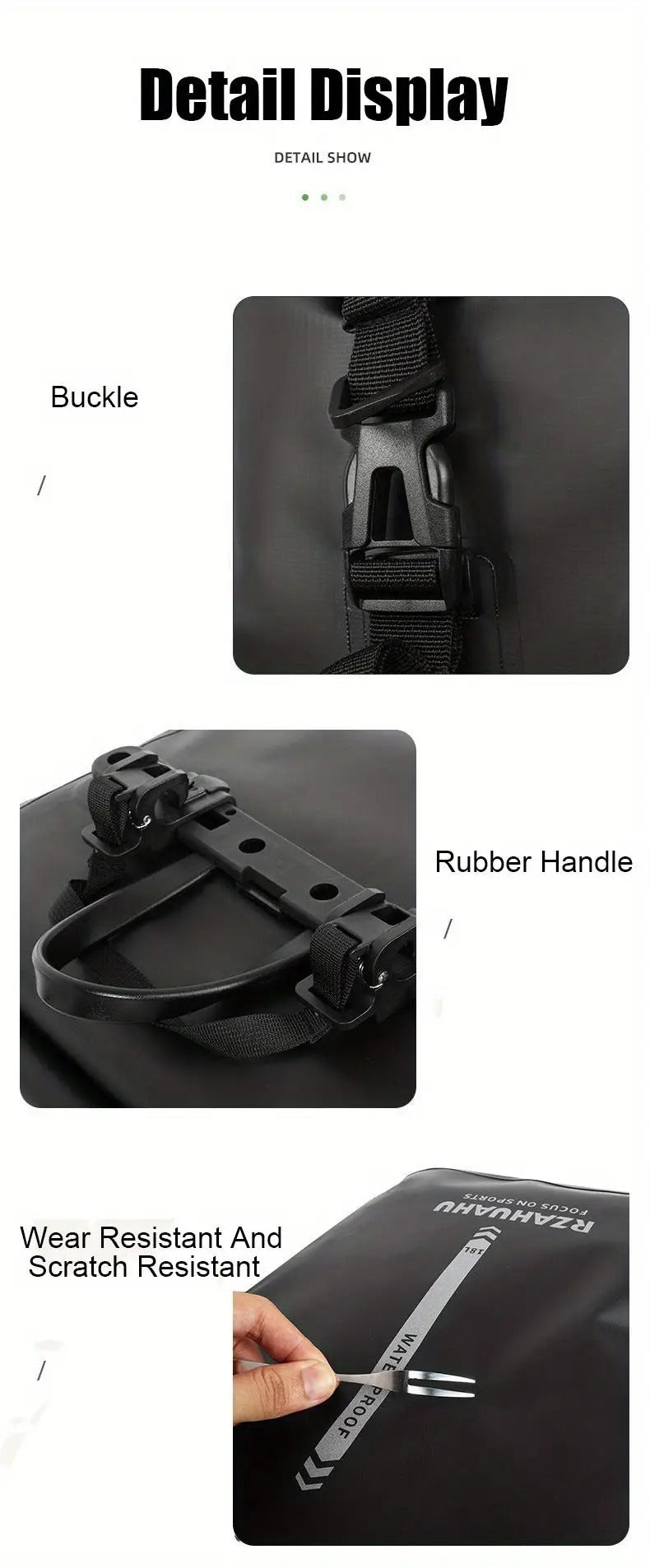 Bike Rear Seat Bag Cycling Travel Storage Sports & Fitness > Bikes & Accessories > Bicycle Bags - Tophatter Daily Deals