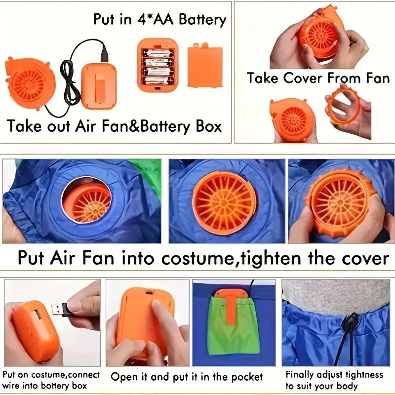 Alien Inflatable Riding Suit for Halloween Party Cosplay Halloween - Tophatter Daily Deals