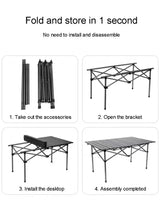 Iron Folding Camping Table Outdoor Recreation > Camping > Camp Furniture - Tophatter Daily Deals