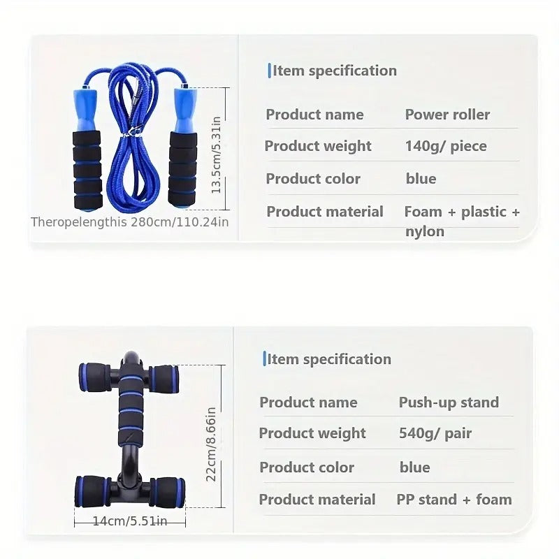 Abdominal Fitness Wheel Set Home Training (12pcs) Fitness, Health and Wellbeing > Gym Equipment - Tophatter Daily Deals