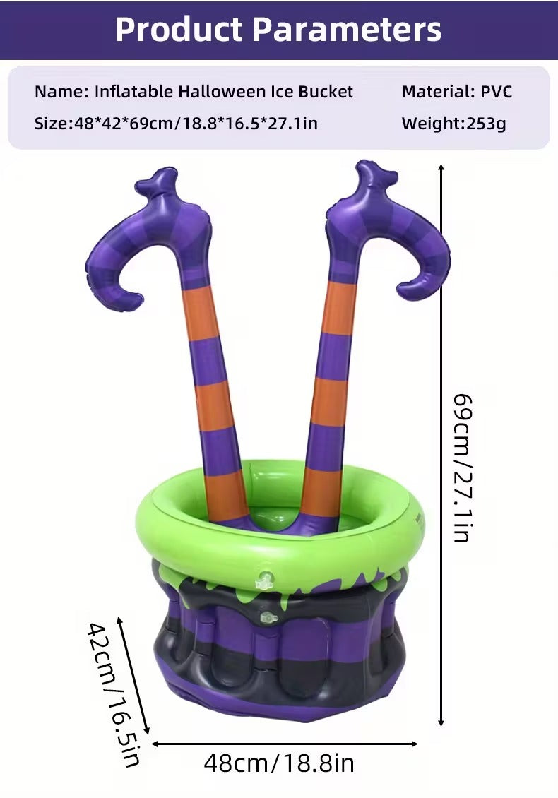 Inflatable Witch Bucket Halloween Party Cooler Halloween - Tophatter Daily Deals