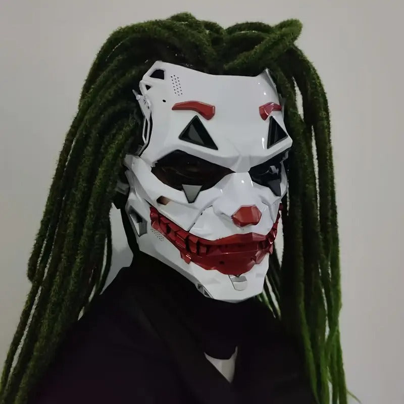 Joker Clown Costume Mask with Braids Halloween - Tophatter Daily Deals