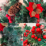Artificial Christmas Garland with LED Lights Christmas - Tophatter Daily Deals