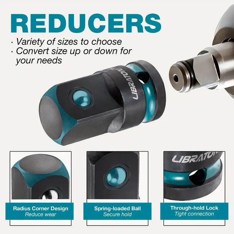 Impact Socket Adapter with Hex Drive Set (20pcs) trade > tool accessories - Tophatter Daily Deals