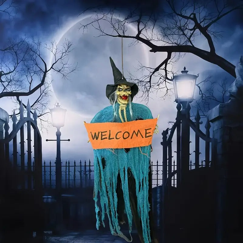 Halloween Motion Activated Witch Decoration Halloween - Tophatter Daily Deals