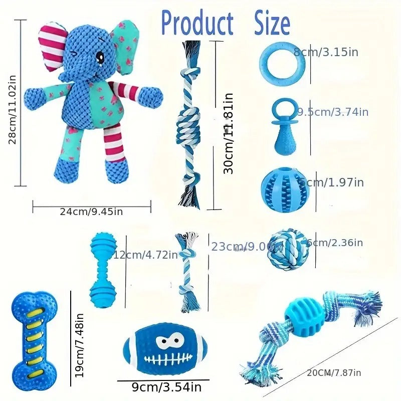 Series Dog Chew Toy Set (16pcs) Dog Supplies - Tophatter Daily Deals