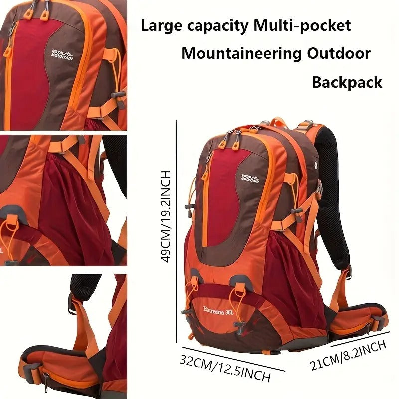 Royal Mountain Nylon Backpack with Rain Cover Backpacks - Tophatter Daily Deals