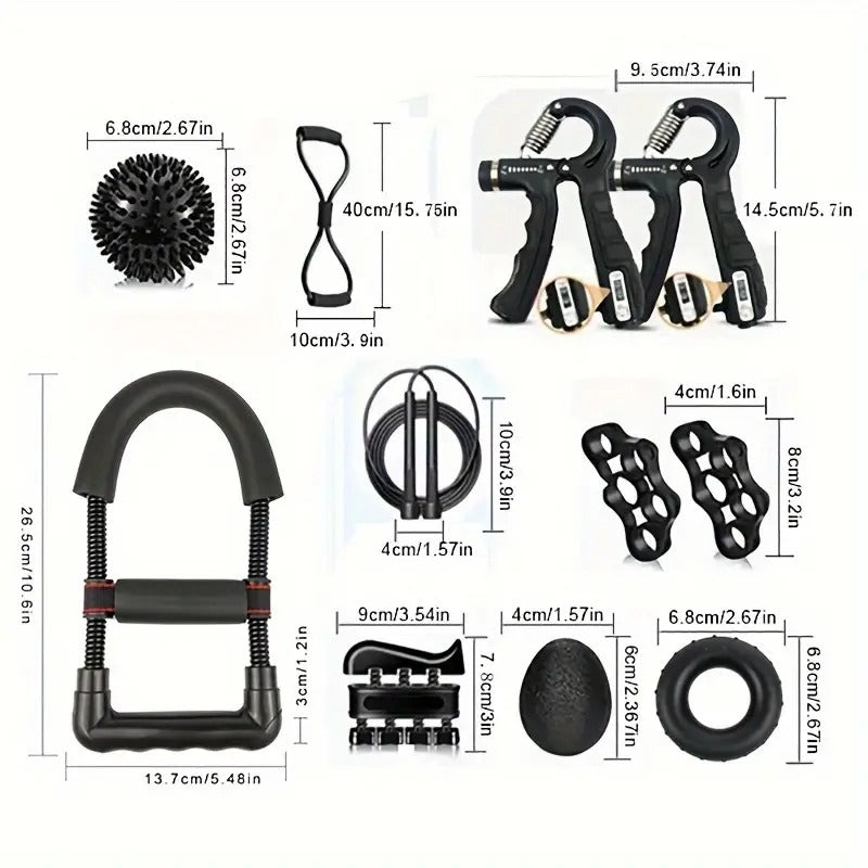 Wrist Strength Trainer Set Adjustable Exerciser (12pcs) Fitness - Tophatter Daily Deals