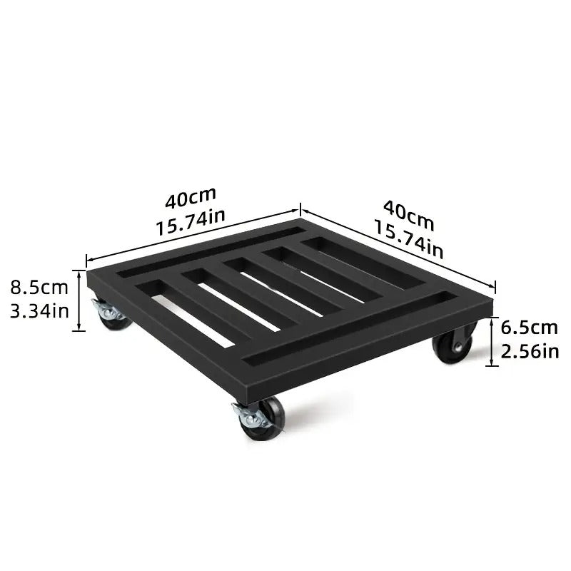 Lockable Wheel Plant Tray Plant Stands - Tophatter Daily Deals