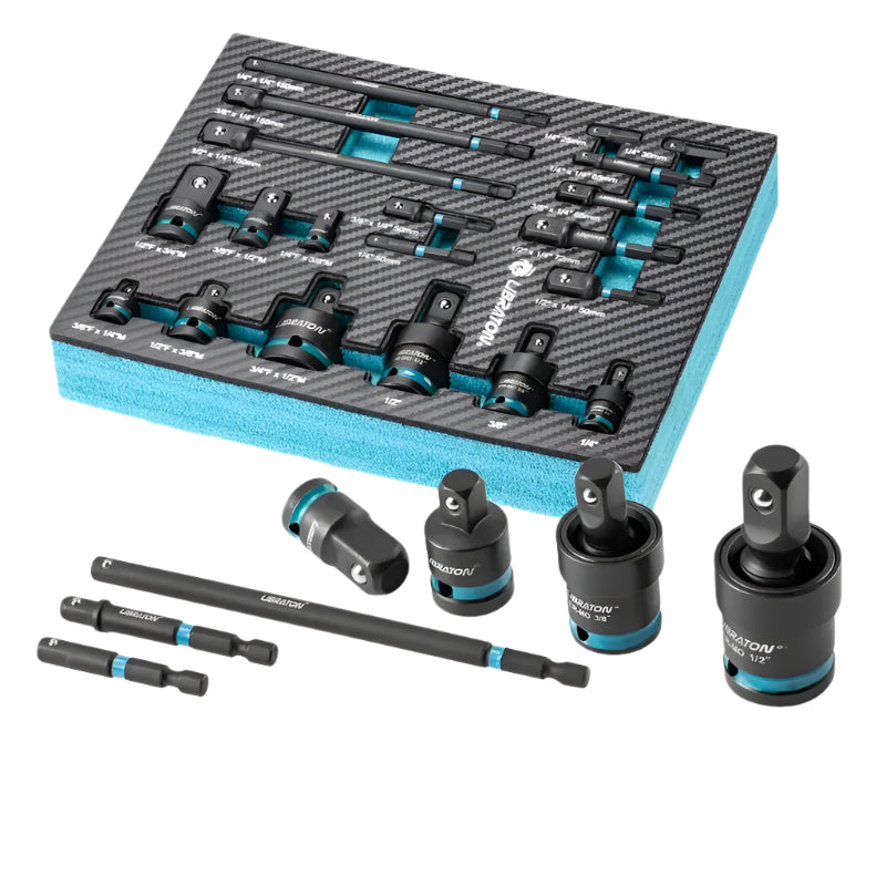 Impact Socket Adapter with Hex Drive Set (20pcs) trade > tool accessories - Tophatter Daily Deals