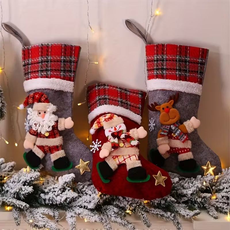 Boho Cotton Christmas Stockings Set of 4 Christmas - Tophatter Daily Deals