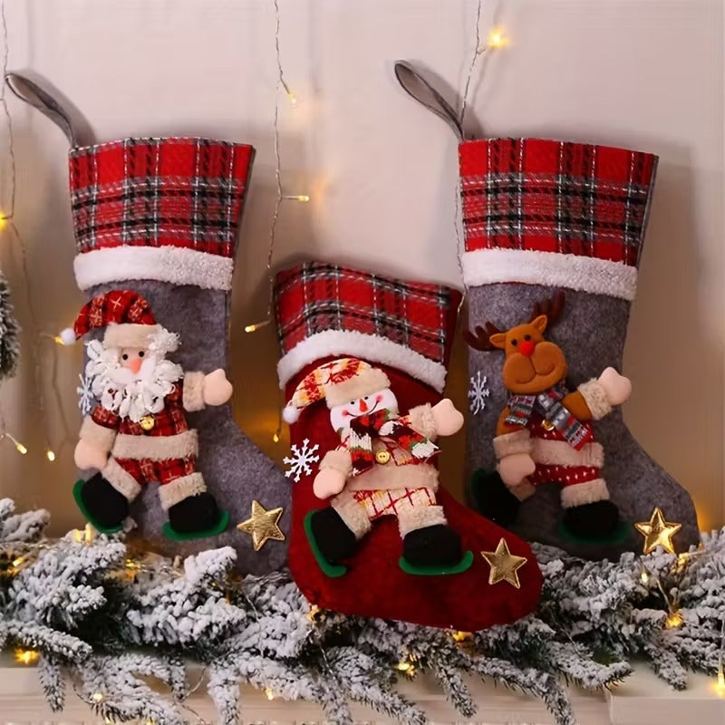 Boho Cotton Christmas Stockings Set of 4 Christmas - Tophatter Daily Deals