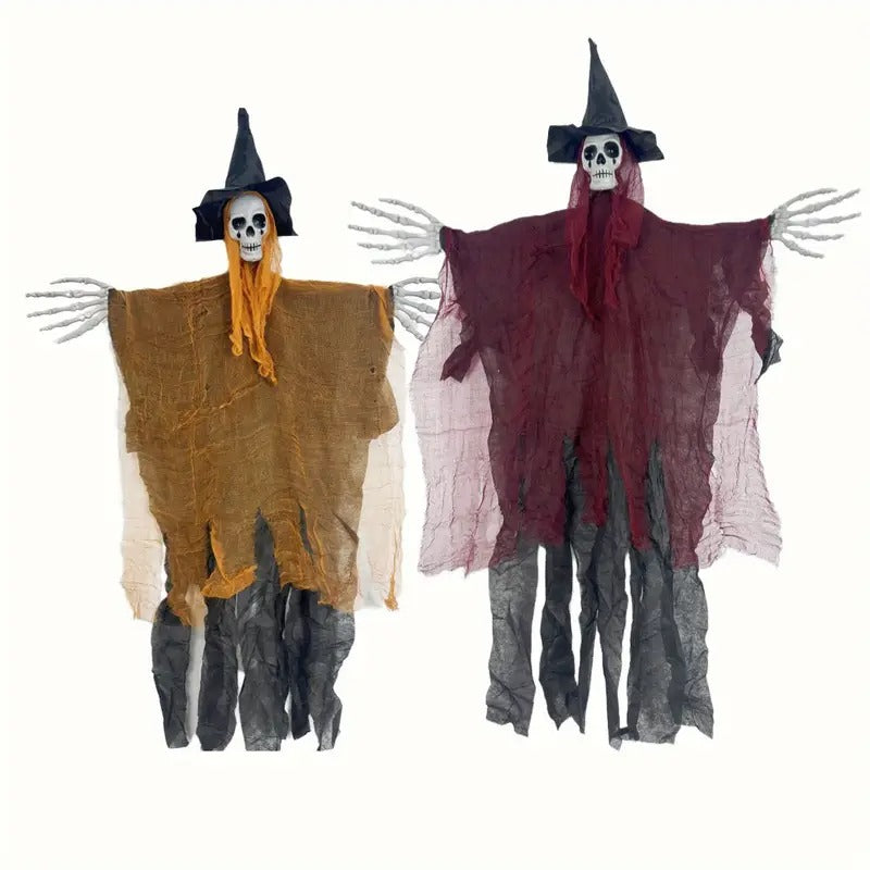 Halloween Skeleton Grim Reaper Hanging Decorations (2pcs) Halloween - Tophatter Daily Deals