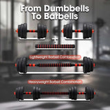 7-in-1 Adjustable Dumbbell and Barbell Weight Set Sports & Fitness > Exercise, Gym & Fitness > Free Weights - Tophatter Daily Deals
