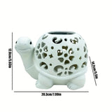 Solar Powered Turtle Light Resin Statue Lawn Ornaments & Garden Sculptures - Tophatter Daily Deals