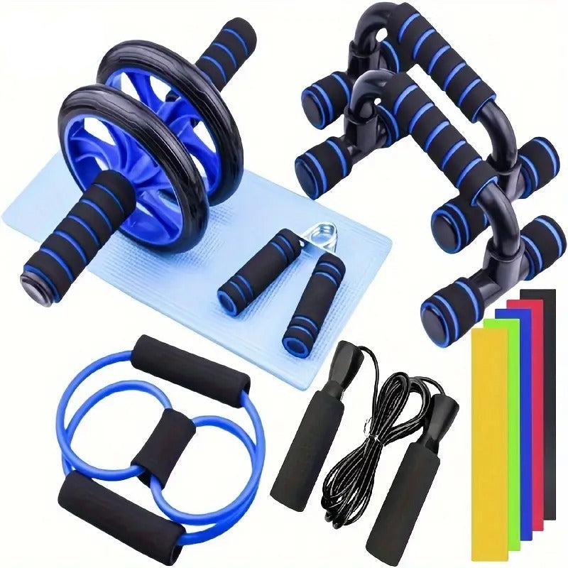 Abdominal Fitness Wheel Set Home Training (12pcs) Fitness, Health and Wellbeing > Gym Equipment - Tophatter Daily Deals