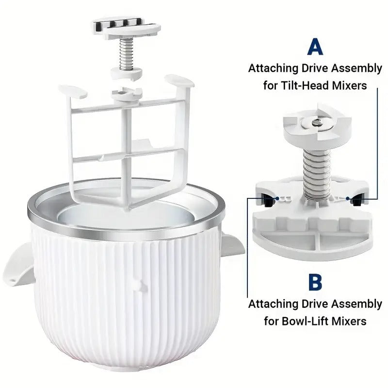 Ice Cream Maker Bowl Attachment for Kitchenaid Mixer Kitchen Appliances - Tophatter Daily Deals