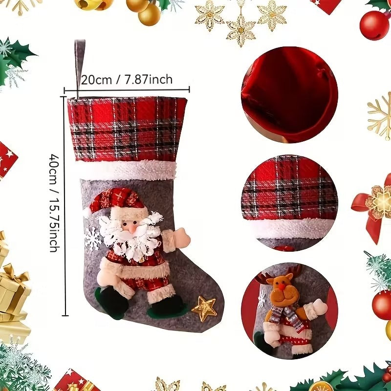 Boho Cotton Christmas Stockings Set of 4 Christmas - Tophatter Daily Deals