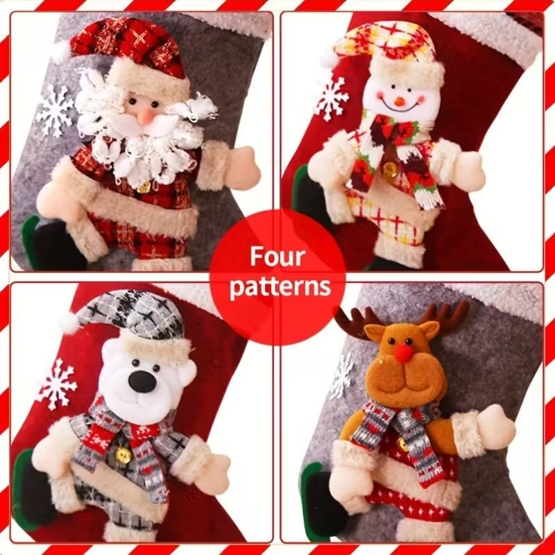 Boho Cotton Christmas Stockings Set of 4 Christmas - Tophatter Daily Deals