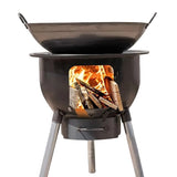Portable Iron Camping Stove Wood Burning Outdoor Camping & Hiking - Tophatter Daily Deals