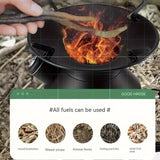 Outdoor Fire Pit Stove with Kettle Fireplaces - Tophatter Daily Deals