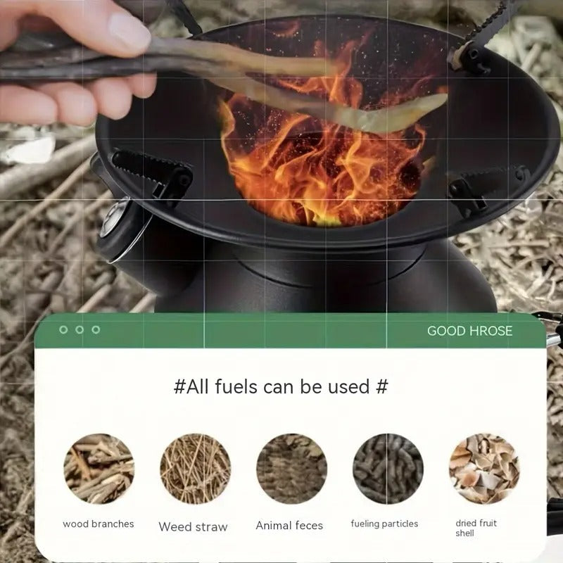 Outdoor Fire Pit Stove with Kettle Fireplaces - Tophatter Daily Deals