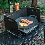 Outdoor Camping Portable Foldable Stove Wind Deflector Camp Cooking - Tophatter Daily Deals