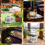 Solar Powered Turtle Light Resin Statue Lawn Ornaments & Garden Sculptures - Tophatter Daily Deals