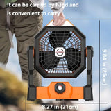 Portable Fan 5-Speed with LED Lighting Appliances > Fans > Portable Fans - Tophatter Daily Deals