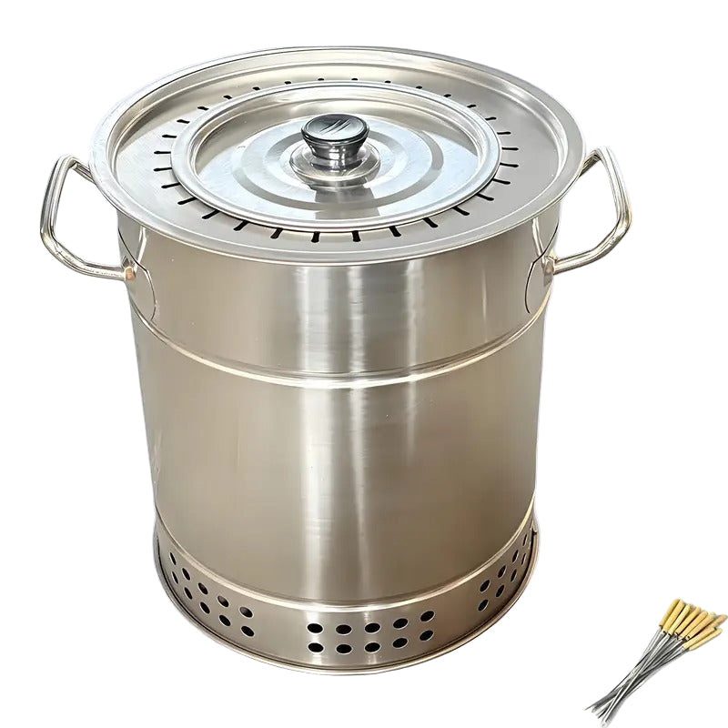 Charcoal Grill with 30 Skewers Business & Industrial > Food Service > Plate & Dish Warmers - Tophatter Daily Deals
