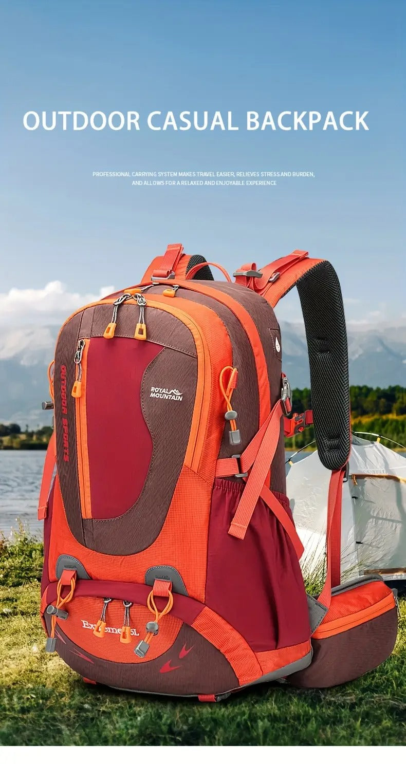 Royal Mountain Nylon Backpack with Rain Cover Backpacks - Tophatter Daily Deals