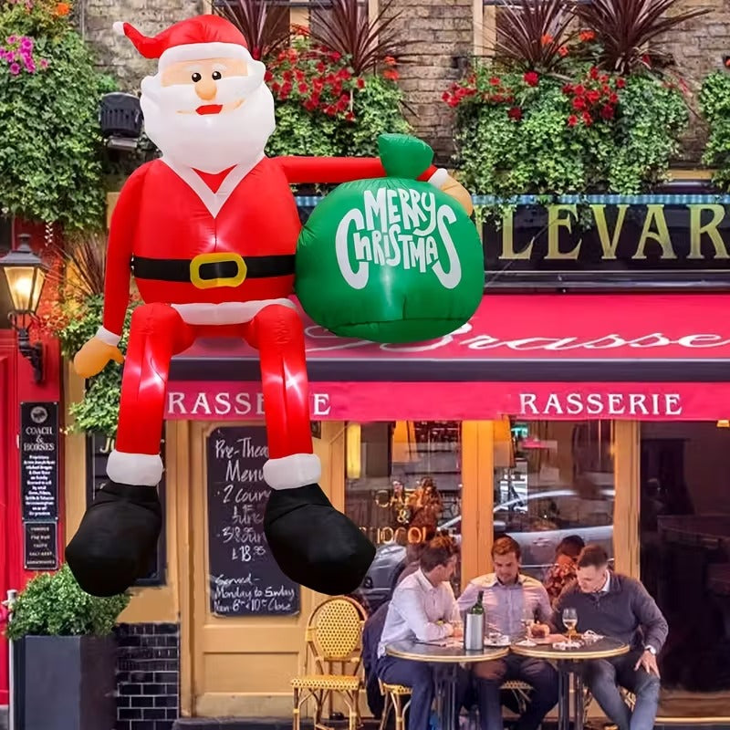 Santa Claus Inflatable Christmas Yard Decoration Christmas - Tophatter Daily Deals