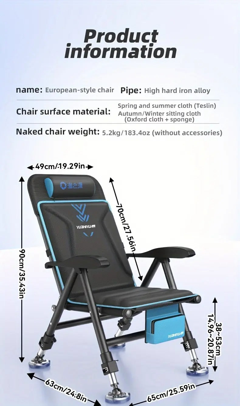 Fishing Chair with Cushion Outdoor > Fishing - Tophatter Daily Deals
