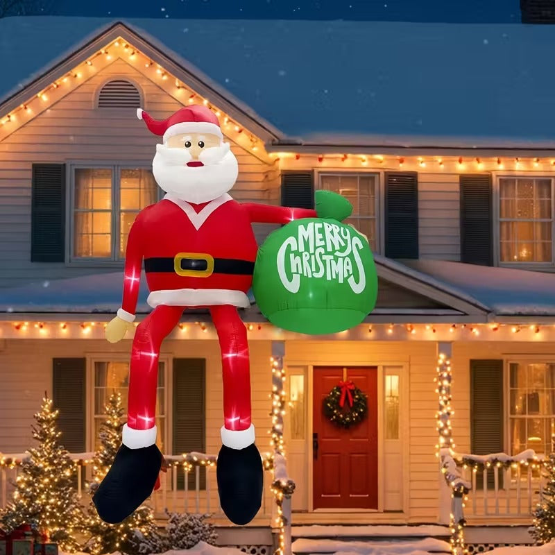 Santa Claus Inflatable Christmas Yard Decoration Christmas - Tophatter Daily Deals