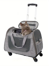 2-in-1 Cat Carrier with Wheels and Handle Pet Carriers & Crates - Tophatter Daily Deals