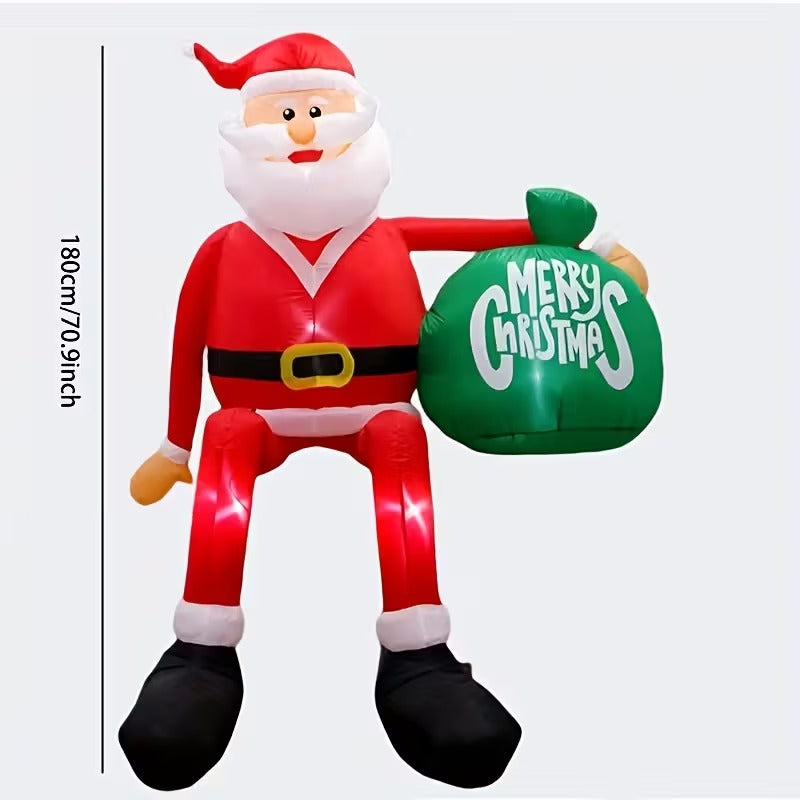 Santa Claus Inflatable Christmas Yard Decoration Christmas - Tophatter Daily Deals
