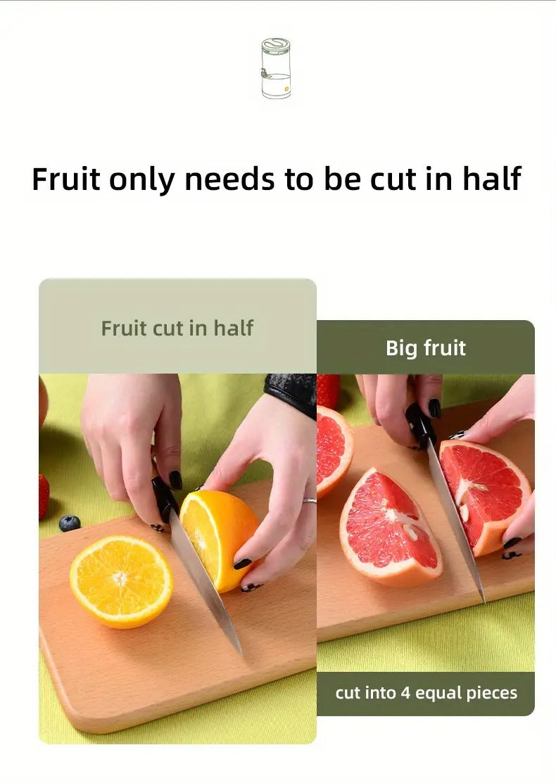Citrus Juicer USB Rechargeable Detachable Design Appliances > Kitchen Appliances > Food Mixers & Blenders - Tophatter Daily Deals