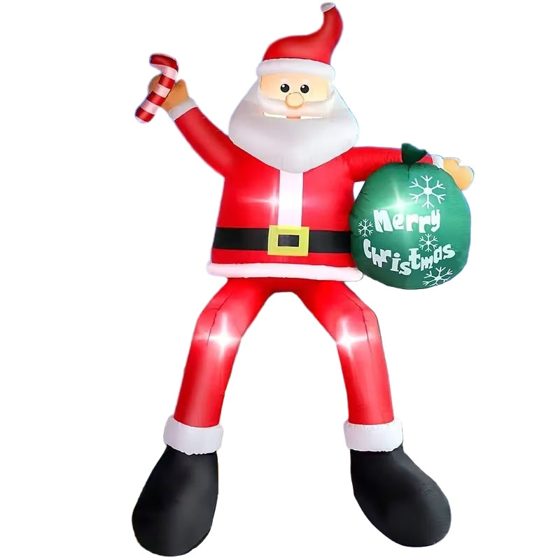 Santa Claus Inflatable Christmas Yard Decoration Christmas - Tophatter Daily Deals