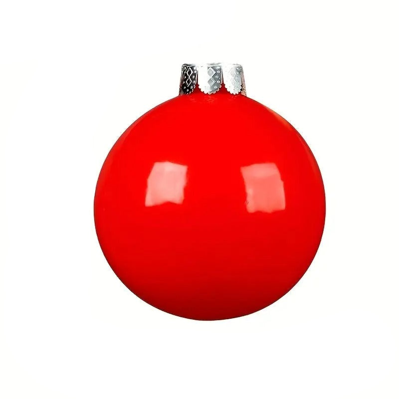 Inflatable Christmas Ball Decoration Red & Green (5pcs) Christmas - Tophatter Daily Deals