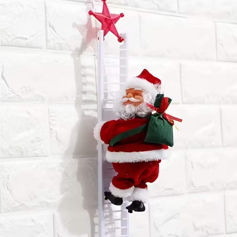 Electric Santa Claus Climbing Ladder Christmas Decoration Christmas - Tophatter Daily Deals