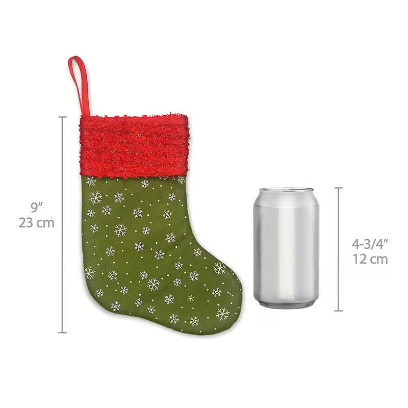 Snowflake Print Christmas Stockings Gift Bags (24pcs) Christmas - Tophatter Daily Deals